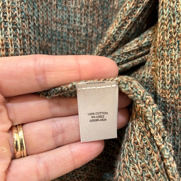 NWT C.J.Banks Marled Olive Cardigan Sweater Size 1X 100% Cotton Mature Academia - Picture 9 of 10